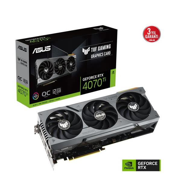 Asus TUF Gaming GeForce RTX4070Ti OC TUF-RTX4070TI-O12G-GAMING 12GB GDDR6X 192Bit Ekran Kartı