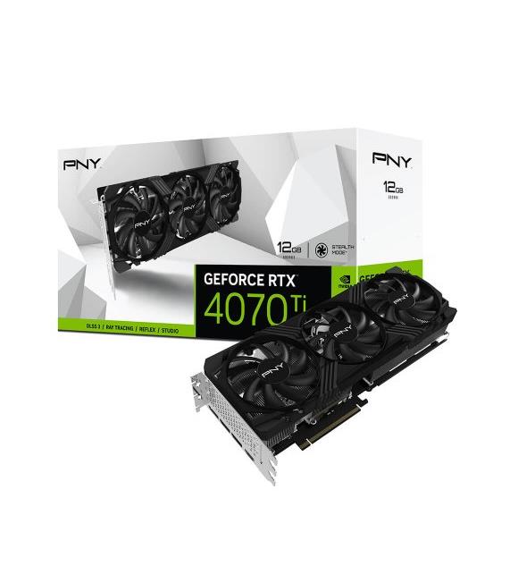 Pny GeForce RTX4070Ti 12GB TF VERTO LED Triple Fan VCG4070T12TFXPB1 GDDR6X 192Bit Ekran Kartı