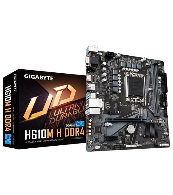 Gigabyte H610M H V2 Ddr4 M2 Pcie Nvme Hdmi Pcie 16X V4.0 1700P Matx Anakart