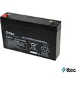 Ttec 6V 7AH Bakımsız Kuru Akü