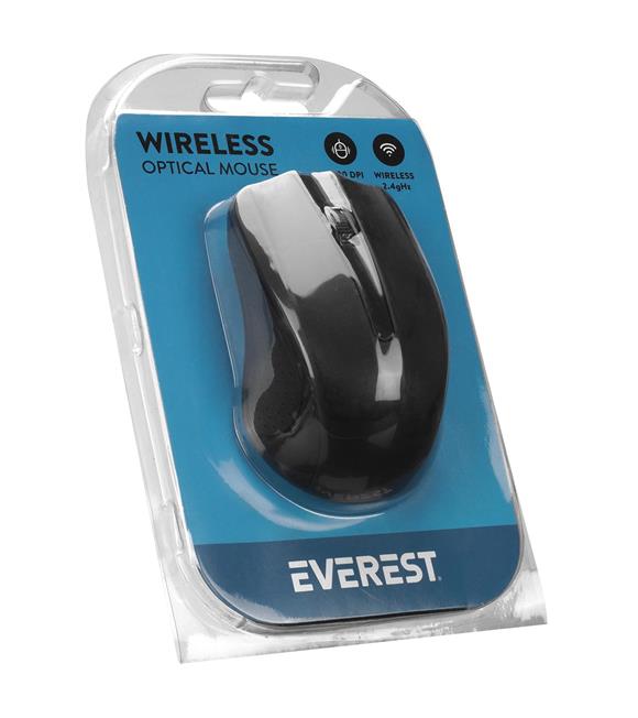 Everest SM-537 Usb Siyah 1500Dpı 2.4Ghz Kablosuz Mouse (10mt)_1