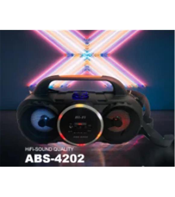 Portable ABS4202 Şarjlı Kumandalı Sd-usb Bluetooth RGB Spekaer