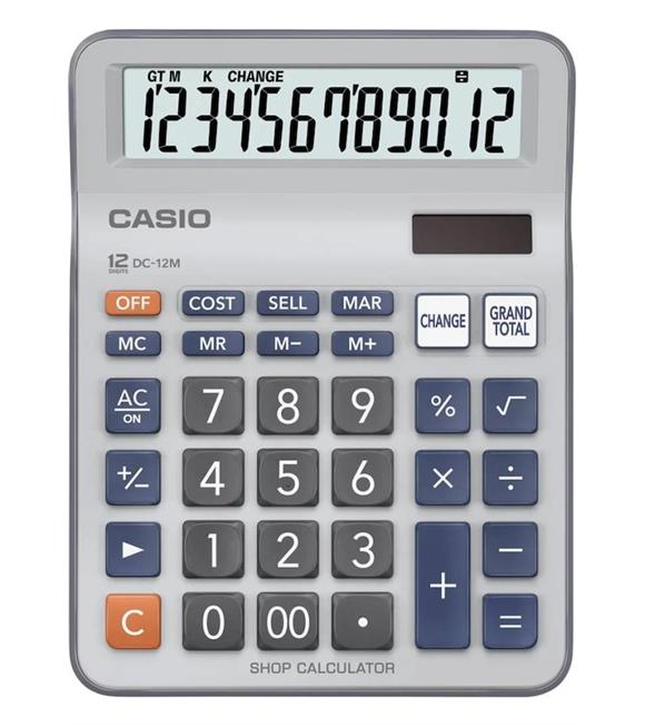 Casio DC-12M-W 12 Hane Masa Üstü Hesap Makinesi_1