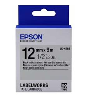 Epson LK-4TBN Şeffaf Üzeri Siyah 12mm 9Metre Etiket