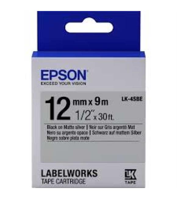 Epson LK-4TBN Şeffaf Üzeri Siyah 12mm 9Metre Etiket