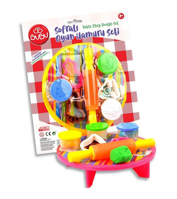 Bu-Bu Oyun Hamuru Seti Sofralı 3x15 GR BUBU-OH0002