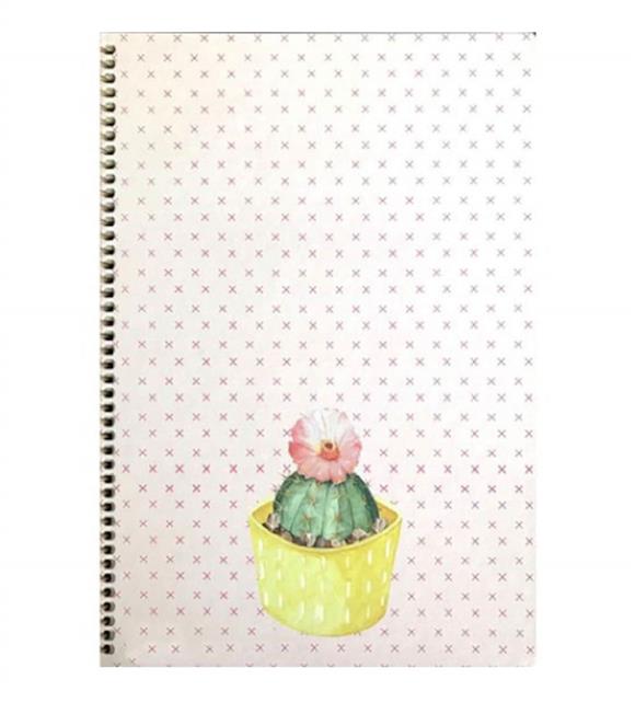 Keskin Color Spriralli S Kap Saguaro Defter 20x28 100 YP Kareli