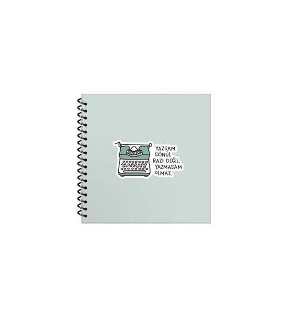 Keskin Color Sticker Defter Hisli Şeyler 16x15 50 Yp. Çizgili Stickerli Defter Yazsan Gönül Razı Değil Yazmasam Olmaz