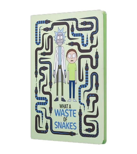 Mabbels Sert Kapak Butik Defter Rick And Morty Yılan Krem 80 YP 15x21 DFT-388074