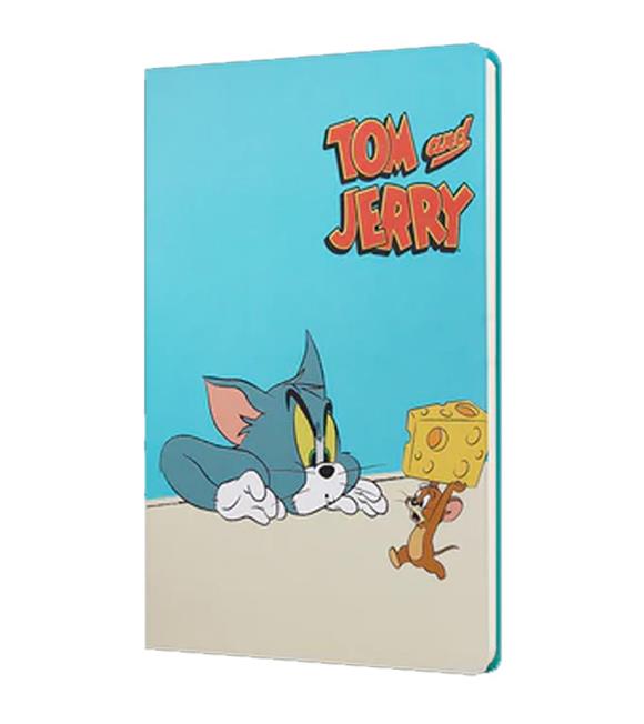 Mabbels Sert Kapak Butik Defter Tom And Jerry Peynir Mavi 80 YP 15x21 DFT-388111