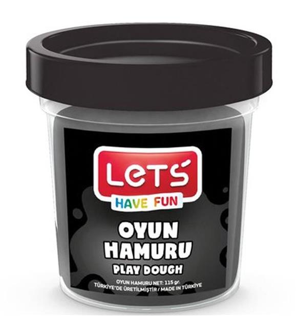 Lets Oyun Hamuru Tek Renk Siyah 115 GR L8440-10