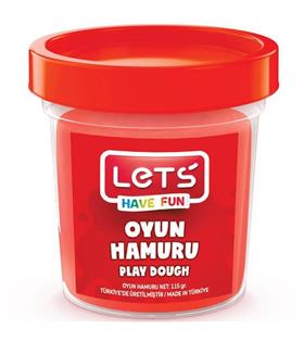 Lets Oyun Hamuru Tek Renk Kırmızı 110 GR L8440-2