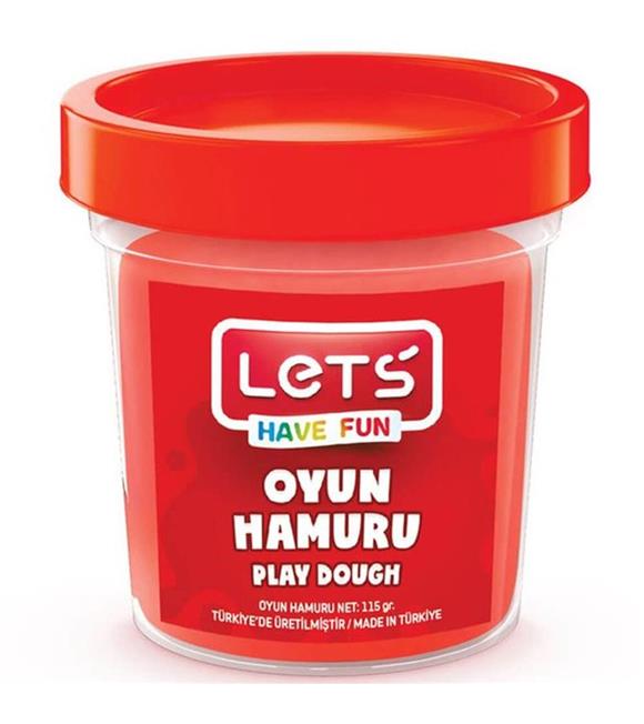 Lets Oyun Hamuru Tek Renk Kırmızı 115 GR L8440-2