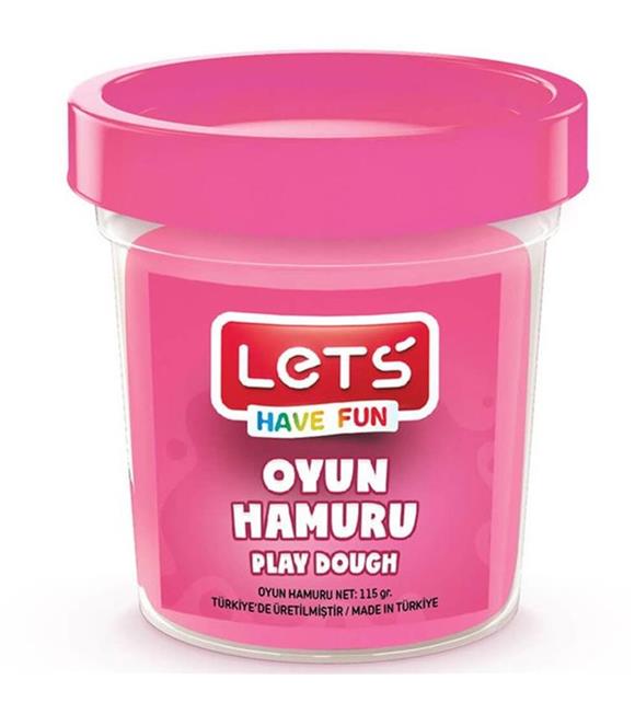 Lets Oyun Hamuru Tek Renk Pembe 115 GR L8440-7