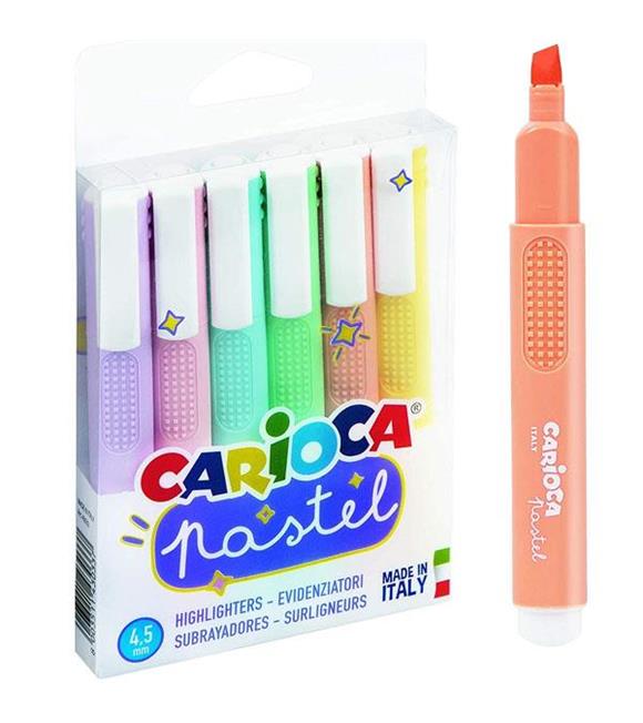 Carioca Fosforlu Kalem Pastel 6 Lı 43033