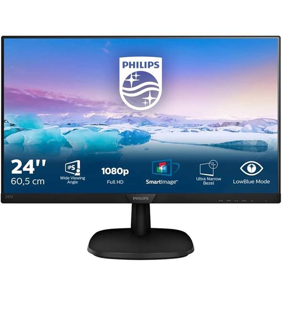 Philips 24" 243V7QJABF-00 24" 4 ms Full HD IPS 75 Hz Monitör