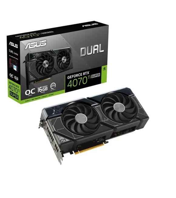 Asus Dual GeForce RTX4070Ti SUPER OC 16GB DUAL-RTX4070TIS-O16G GDDR6X 256BIT Gaming Ekran Kartı