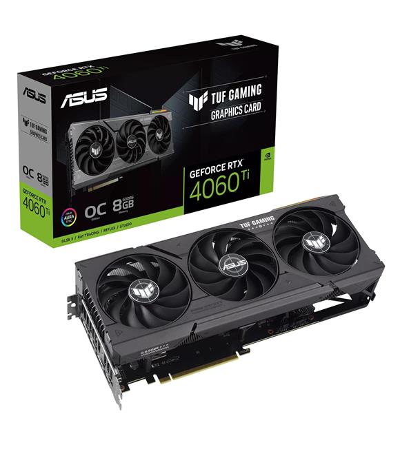 Asus TUF Gaming GeForce RTX4060TI OC TUF-RTX4060TI-O8G-GAMING 8GB GDDR6 128Bit DX12 Ekran Kartı