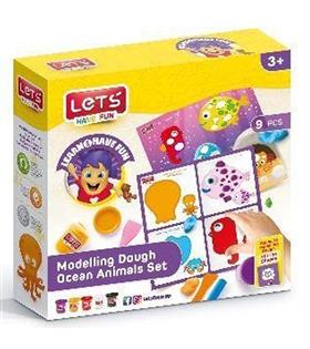Lets Oyun Hamuru Deniz Canlıları Seti 9 Parça L9012