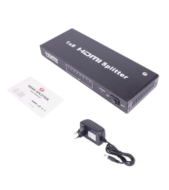 Vcom DD418A 1-8 Port 1.4V 3D Metal Hdmi Splitter_1