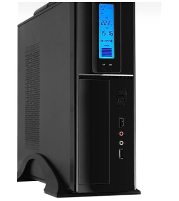 Frisby FC-S6040B USB 300W Matx Slim Tower Kulplu Kasa - Dijital Gösterge