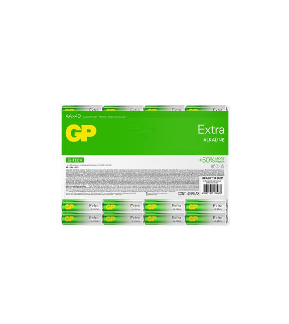 Gp R6 AA Boy Extra Alkalin Kalem Pil 40lı Paket GP15AXET-2EUECS40