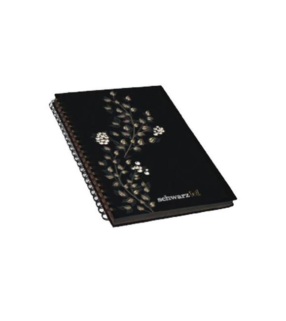 Keskin Color Spiralli Defter Schwarz Foil Sert Kapaklı 60 YP 14x20 60 YP 410110-99