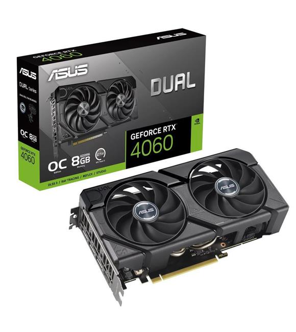 Asus GeForce RTX4060 DUAL OC Evo Edition 8GB GDDR6 DLSS 3 128 Bit DUAL-RTX4060-O8G-EVO Ekran Kartı