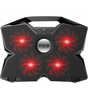 Inca INC-3280 3 Tutacaklı 4 Fanlı Led Işık 11"-17" Led Notebook Soğutucu( Fan Hızı Ayarlama Dümesi)