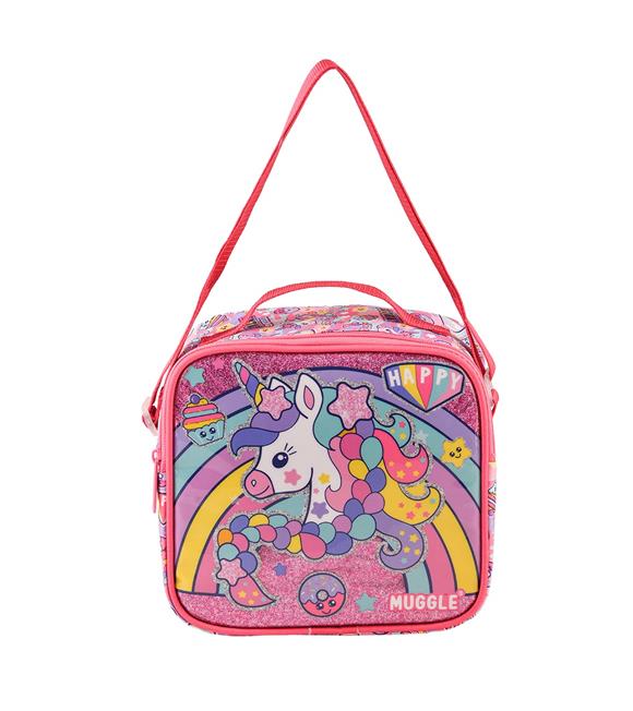 Muggle Beslenme Çantası Happy Unicorn Pembe Mu-6481