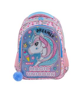Muggle Okul Çantası Unicorn Pembe Mu-7822