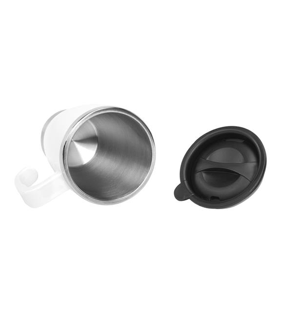 S-link SL-TM1981 Beyaz 415ML Iç 304 Dış 201 Paslanmaz Çelik Kupa