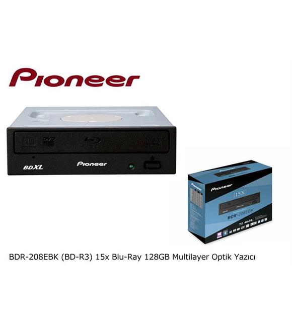 Pioneer BDR-208EBK (BD-R3) 15x Blu-Ray 128GB Multilayer Optik Yazıcı