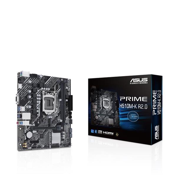 Asus PRIME H510M-K R2.0 Intel H510 Soket 1200 DDR4 3200(OC)MHz mATX Gaming (Oyuncu) Anakart