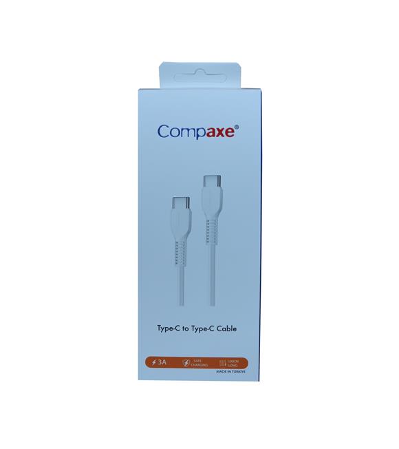 Compaxe CTK-BTT Usb 3.0 1mt 3A Type-c  To Type-C Şarj Kablosu