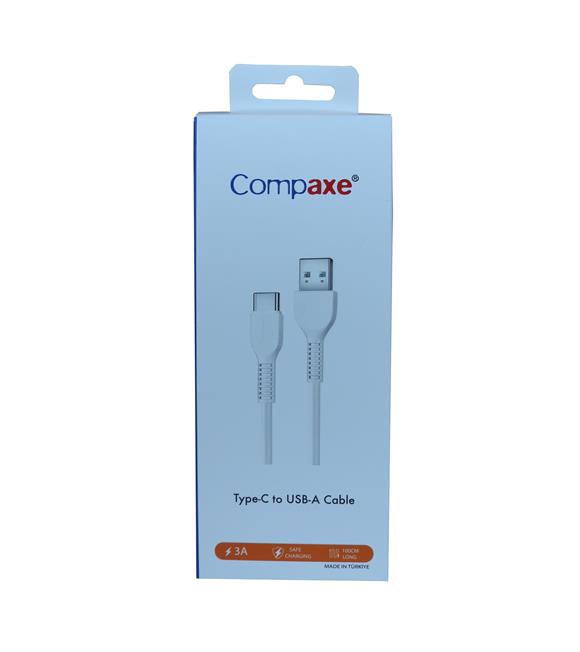 Compaxe CTK-BTU Usb 3.0 1Mt Type-c 3A Şarj Kablosu