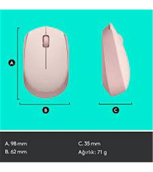 Logitech 910-006865 M171 Kablosuz Pembe Mouse_1