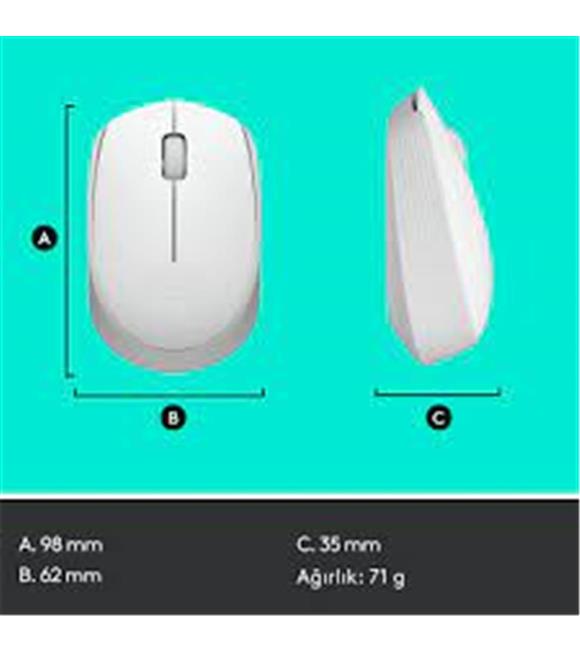 Logitech 910-006867 M171 Kablosuz Beyaz Mouse_1