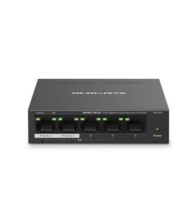Tp-Link Mercusys MS105GP 5 Port 10-100-1000 Mbps Poe+ Switch Metal Kasa