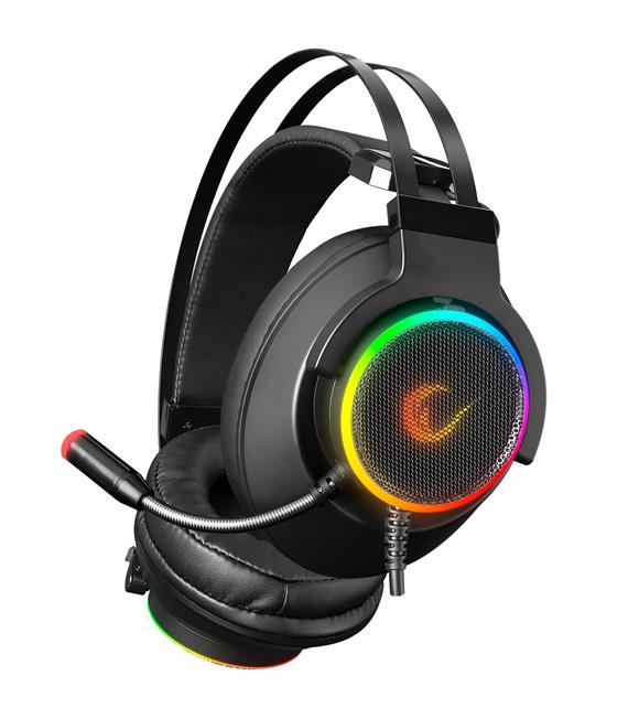 Rampage RM-K9 PALADIN Siyah USB 7.1 Version RGB Led+RGB Ses Kontrollü Oyuncu Mikrofonlu Kulaklık