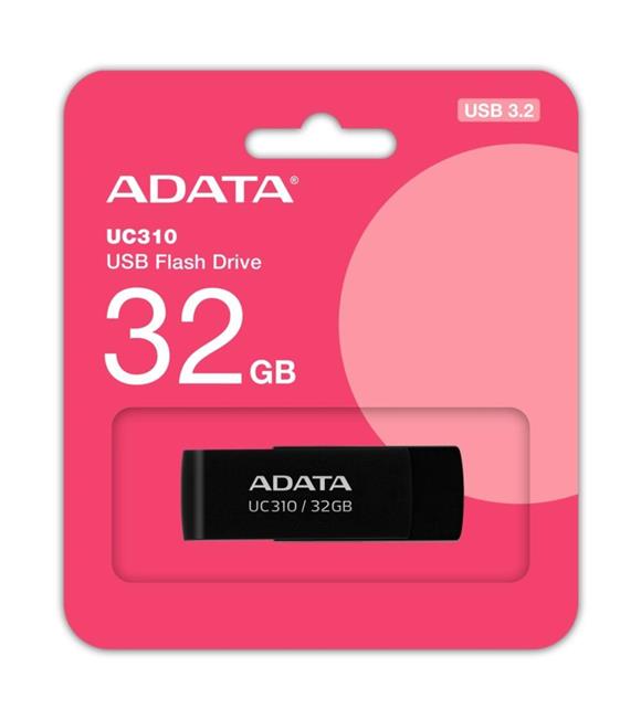 Adata UC310-32GB 32GB USB3.2 Gen1 Black Flash Bellek_1