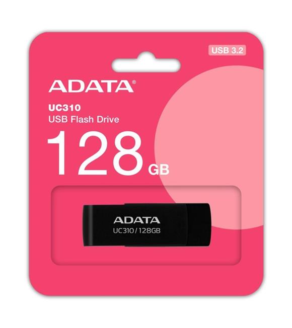 Adata UC310-128GB 128GB USB3.2 Gen1 Black Flash Bellek_1