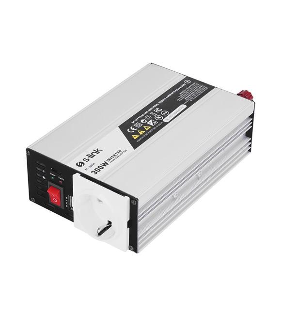 S-link SL-300W 300W DC12V-AC230V Çakmaktan Power Inverter