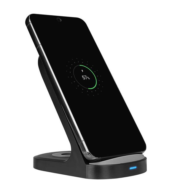 S-link SL-CW05 Mobil Telefon Uyumlu 15W LED Logo PRM Siyah Kablosuz Şarj Cihazı