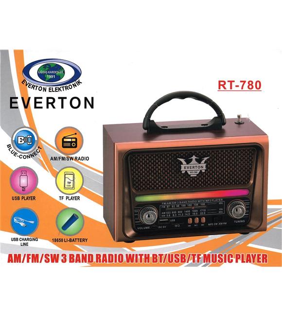 Everton RT-780  Bluetooth-USB-SD-FM Nostaljik Radyo