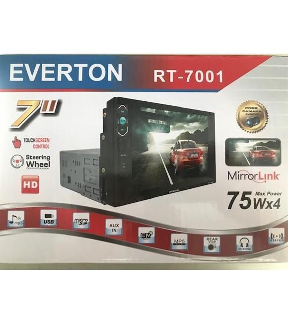 Everton Rt-7001 7" 75Wx4 Car Audio Player Full Hd Double  Mp5-Fm Radio-Usb Uzaktan Kumanda