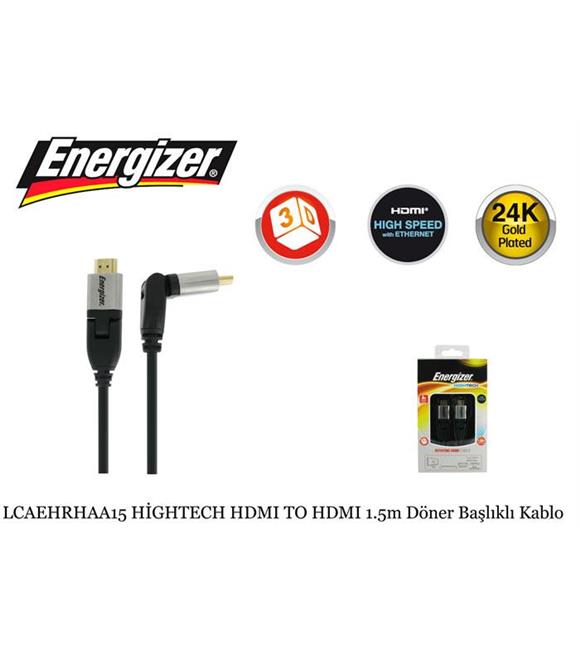 Energizer LCAEHRHAA15 HİGHTECH HDMI TO HDMI 1.5m Döner Başlıklı Kablo