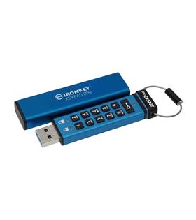 Kingston IKKP200-256GB 256GB IronKey Keypad 200, FIPS 140-3 Lvl 3 (Pending) Flash Bellek