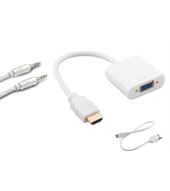 S-link SL-HVS20 Hdmı Erkek To Vga Dişi + Audio Usb Power Çevirici