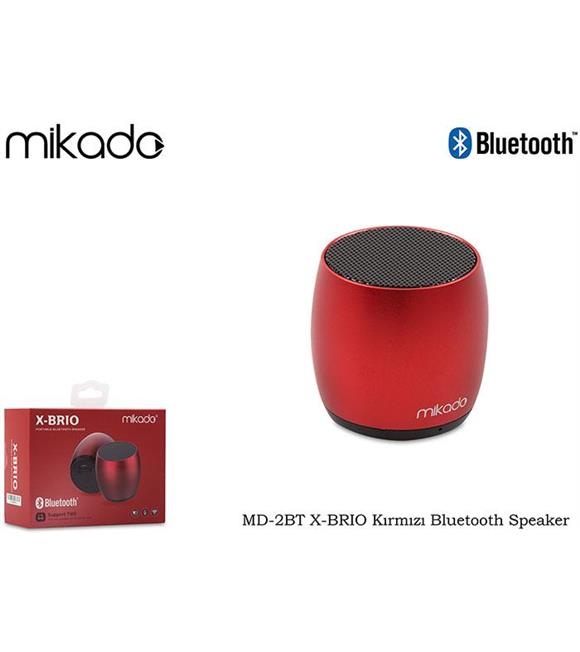 Mikado MD-2BT X-BRIO Kırmızı Bluetooth Speaker